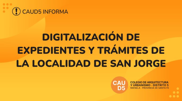 Digitalización de expedientes y trámites de la localidad de San Jorge